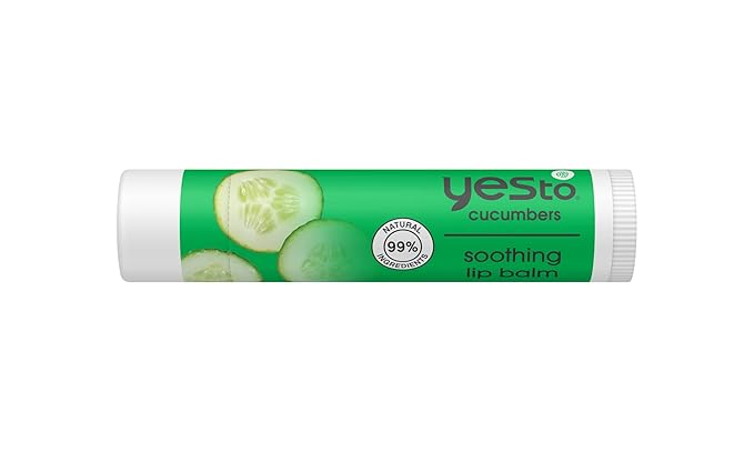 Yes To Watermelon & Cucumber & Avocado Lip Balm Variety Pack, Hydrating Non-Sticky Salves That Replenish Dry Cracked Lips & Lock In Moisture, With Antioxidants, Natural & Cruelty Free, 0.15 Oz, 3-Pack