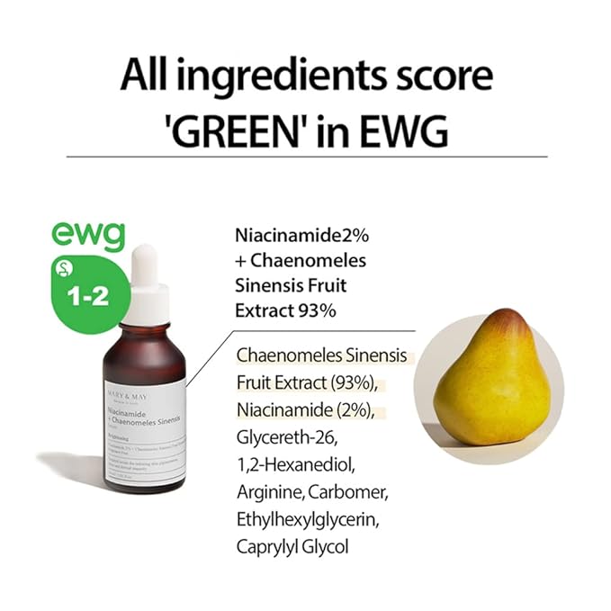 Mary&May Niacinamide + Chaenomeles Sinensis Face Serum + Premium Idebenone Blackberry Complex Essence Mask Bundle