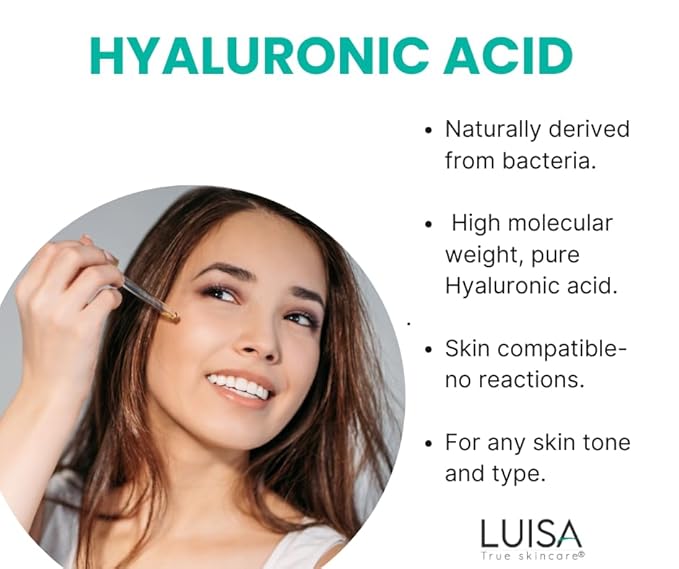 Hyaluronic Acid Serum for the face. Anti-aging serum that hydrates and reduces skin wrinkles.