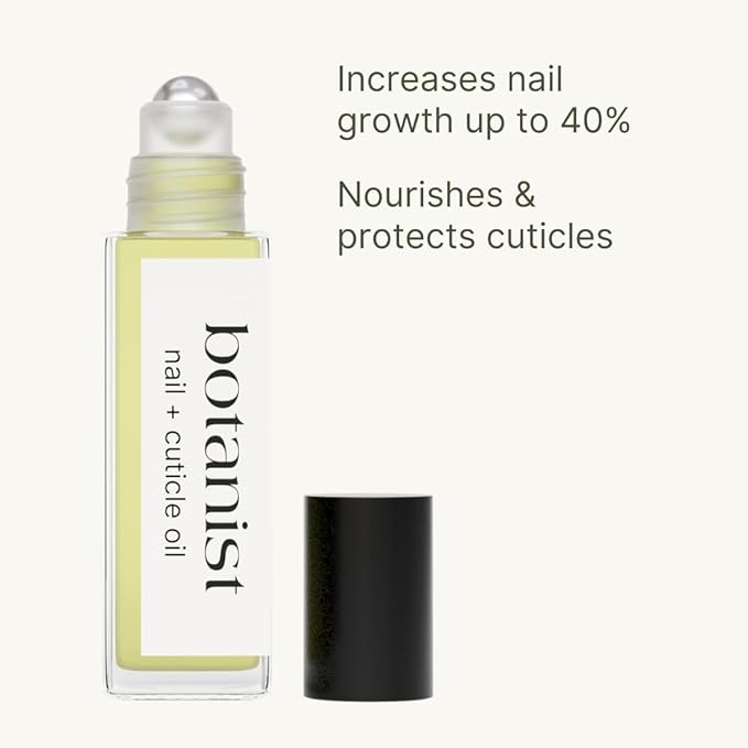 Botanist Nail Growth Serum | Nail Treatment Cuticle Oil for Longer, Stronger Nails | 99% Plant-Based Actives for Nail Growth | Non-Toxic and Vegan