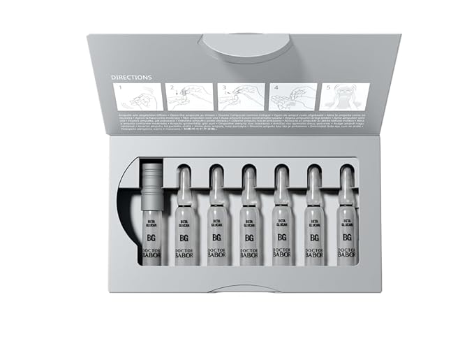 Doctor BABOR Instant Soothing Ampoule Serum Concentration | Ampoules for the Face | Immediate Soothing & Anti-Redness | For Sensitive and Stressed Skin | Beta Glucan | Vegan | 7 x 2 ml