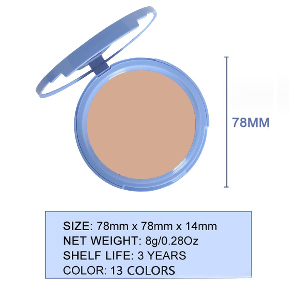 evpct Oil Control Pressed Face Powder Compact for Women, Translucent Setting Powder Makeup Foundation for Women, Waterproof Long Lasting Lightweight, polvo compacto de maquillaje, 140 Golden Beige