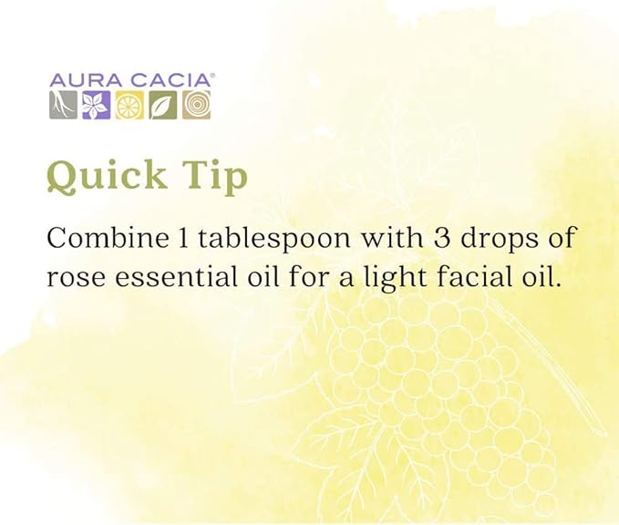 Aura Cacia Grapeseed Skin Care Oil | GC/MS Tested for Purity | 118ml (4 fl. oz.) (Pack of 2)