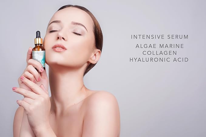 Marine Collagen Facial Serum with Algae & Hyaluronic Acid - Improves Firmness on the Skin, Helps Reducing Expression Lines & Provides Deep Hydration - 30 ml