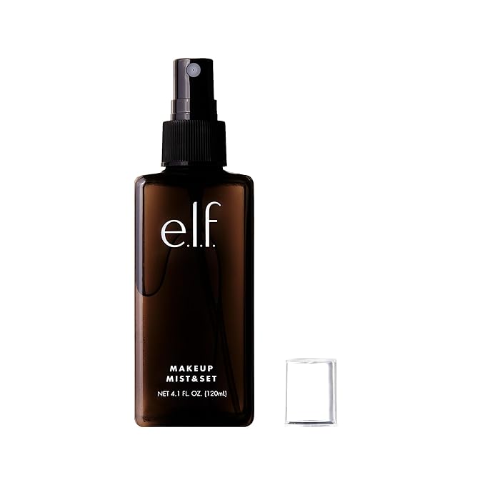 e.l.f. Makeup Mist & Set, Hydrating Setting Spray For Setting & Reviving Makeup, Soothes & Hydrates Skin, Infused With Vitamin A, Vegan & Cruelty-free, 4.05 Fl Oz (120 ml)