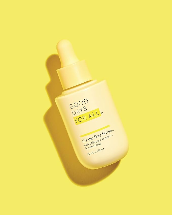 C's The Day Face Serum, Brightening & Discoloration Facial Skin Care, with 12% Pure Vitamin C, 1 fl. oz