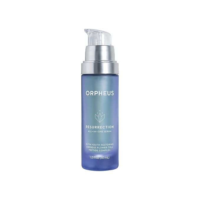 ORPHEUS All-In-One Plant Stem Cell Face Serum with Collagen Stimulating Peptide Complex, Hyaluronic Acid, Niacinamide, Vitamin C and Wild Indigo | 1 Fl. Oz. (30ml). 100% Clean. For ALL skin types