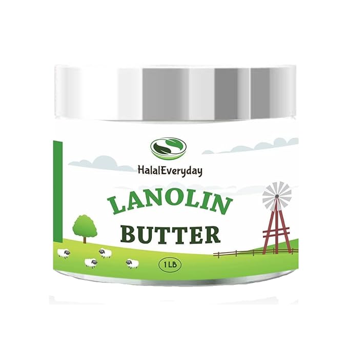 100% Pure Lanolin (anhydrous) - Ultra Refined Butter 1 Lb - Nipple cream - Mustache wax - Helps revitalize and hydrate sensitive skin. Great for making lip balm, hair and skin products.