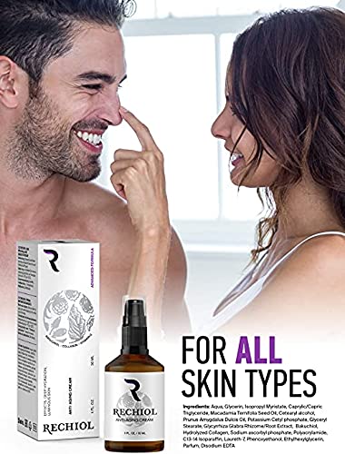 Hendel Garden Rechiol Bakuchiol Serum Retinol Alternative - Anti Aging Collagen Cream With Vitamin C, Almond Oil – Renewing Better Than Retinol Refining Facial Moisturizer