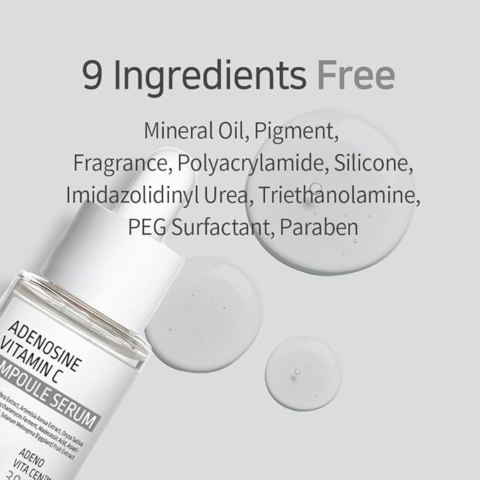APLB Adenosine Vitamin C Ampoule Serum | ADENO VITA CEN™ 38.8% 1.35 FL.OZ/Korean Skincare, Wrinkle care, Deep hydration, Sensitive skin, Revitalize for gentle and improve skin texture