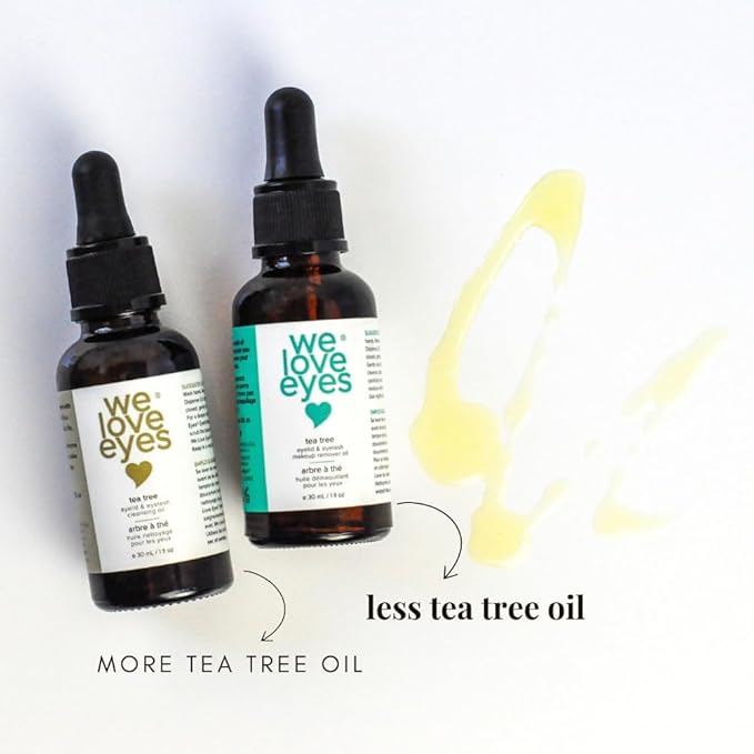 We Love Eyes - Natural Eyelid Cleansing Oil with Tea Tree - Allergen Removal - Preservative-Free - Australian Tea Tree Oil - 30ml