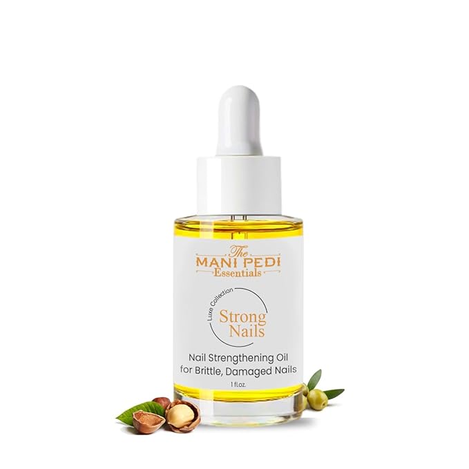 Nail Strengthener for Damaged Nails. Daily use Treatment with natural power of Tea Tree, Jojoba, Almond & Olive Oils and Vitamin-E - 1 fl oz