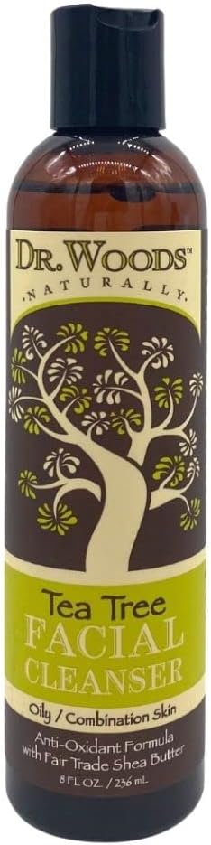 Dr. Woods Shea Vision Tea Tree Liquid Facial Cleanser with Organic Shea Butter, 8 Ounce
