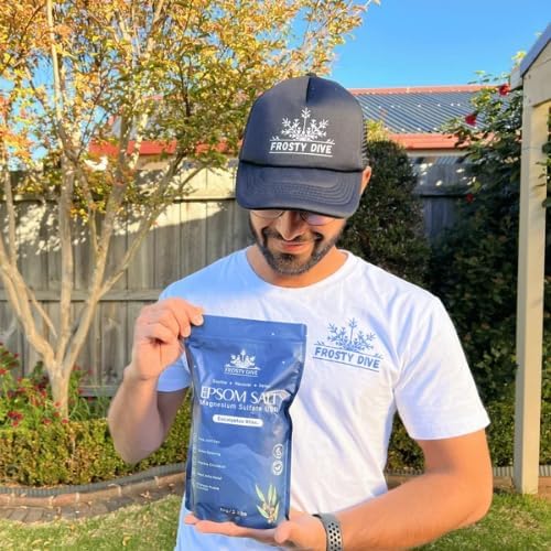 Frosty Dive Epsom Salt - Pure Epsom Salt Soak, Magnesium Sulfate USP, Fine Grain, Fragrance-Free, Soothing Bath Salts for Relaxation, Muscle Recovery, Sleep Support & Skin Care