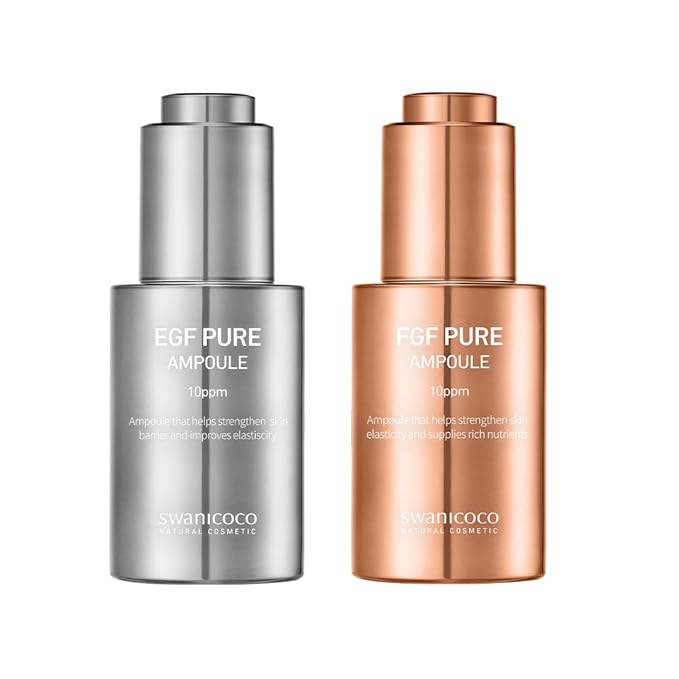 EGF FGF Ampoule Set, Firming, Anti Aging, Skin Elasticity, Skin Repair, Lightweight Serum Korean Skincare