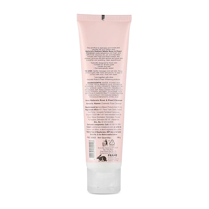 Naturals Rose & Pearl Cleanser, 100g