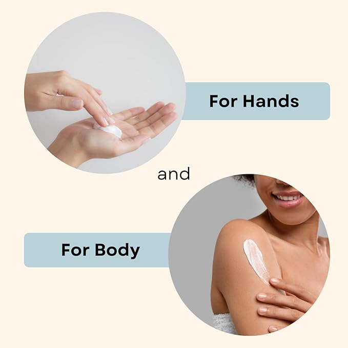 Goat Milk Lotion, Vanilla Bean - Home & Away Set, Natural, Body/Hand - Goat Milk Hand Cream for Women and Men - Dry Skin Relief - Vanilla Lotion - 8oz & 2oz Travel Size Tube