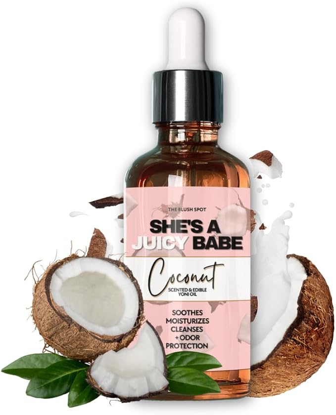 Coconut Cream Yoni Oil - Edible - Scented - Odor Control 2oz