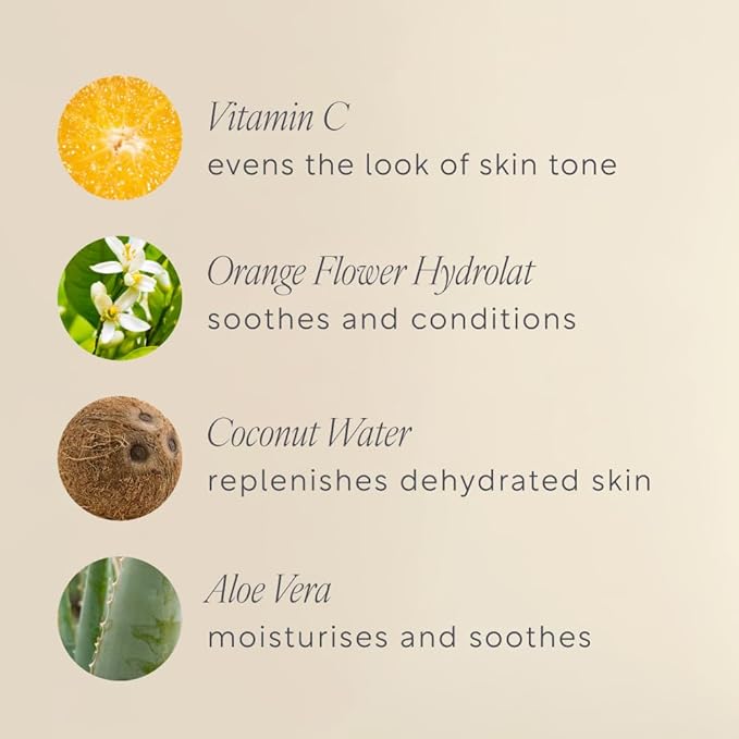 Vitamin C Serum, Hydrating Organic Face Serum & Primer for Radiant Looking Skin, Dermatologist Approved for Sensitive Skin, Vitamin E & Rosehip Oil, Certified Organic, Vegan 1.01 fl oz.