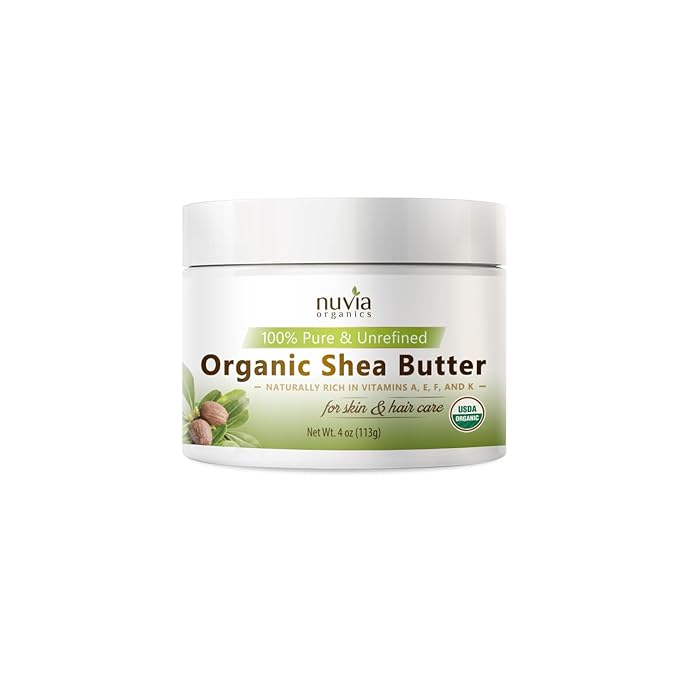 Shea Butter - USDA Certified Organic, Unrefined (Virgin) Non-GMO: 4oz