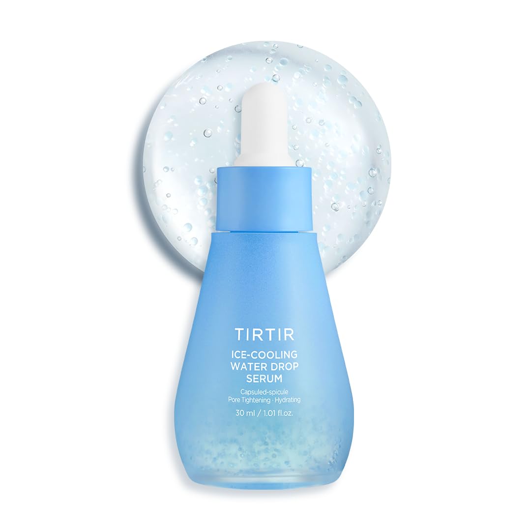 TIRTIR Ice-Cooling Water Drop Serum | -4.39°C Cooling Korean Serum for Face Instant Hydration Soothing Care (1.01 Fl Oz)