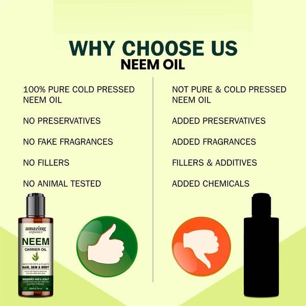 Neem Oil - Natural and Versatile Skincare, Perfect for Plant Care & Skin Nourishment