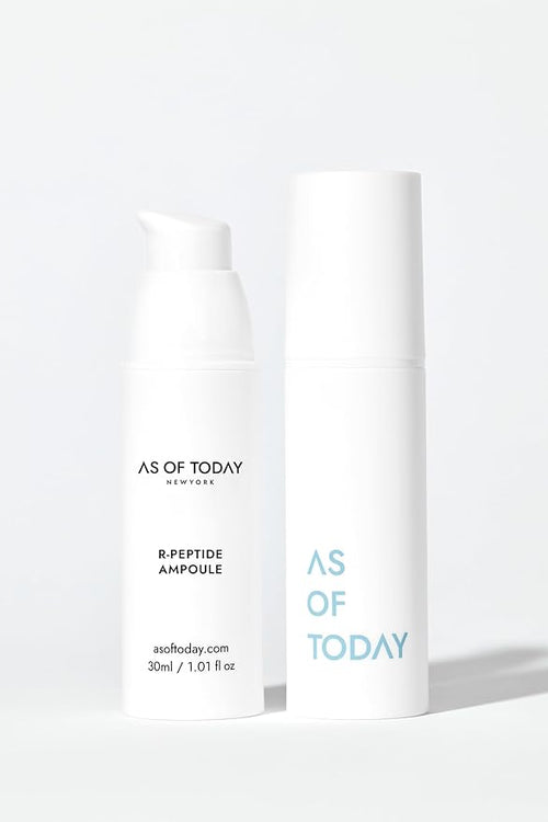 "AS OF TODAY R Peptide Ampoule Serum - 1% Pure Peptide, Camellia Seed Oil, Anti-Aging, Hydration, Wrinkle Care, Fine Line Care, Skin Elasticity, Clean & Clinically Tested Formula, 1 fl oz"