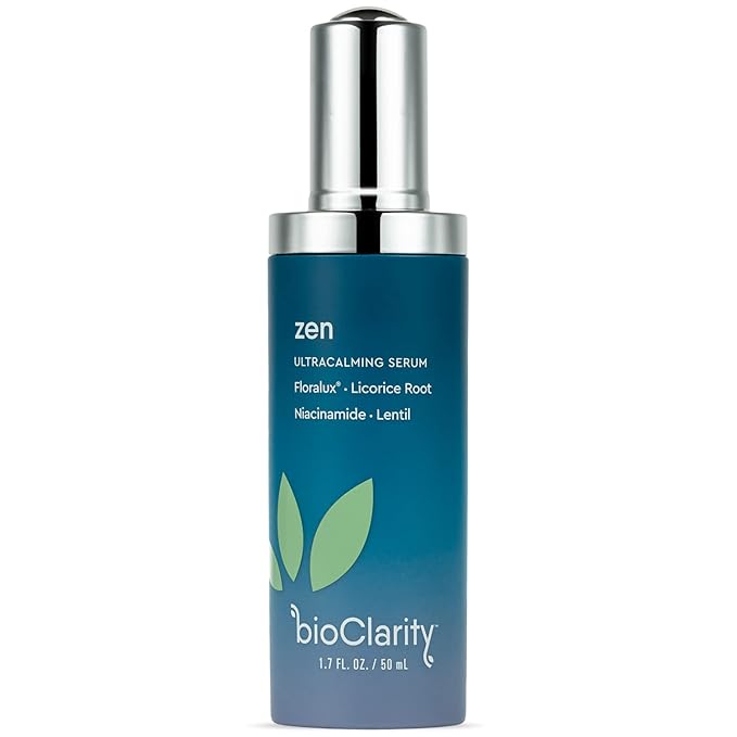 BioClarity Zen Ultra-Calming Serum | Ultracalming Serum for Redness-Prone Skin | 100% Vegan | Calm, Soothe, and Soften Face | Contains Floralux Naturally made from Chlorophyll | 1.7 fl. oz.