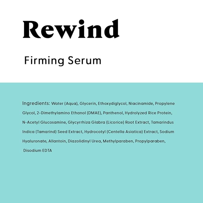 Stratia Rewind Firming & Hydrating Serum with Hyaluronic Acid & Niacinamide - Moisturizes & Evens Skin Tone with DMAE for Smooth, Plump Skin, 1.3 Fl Oz