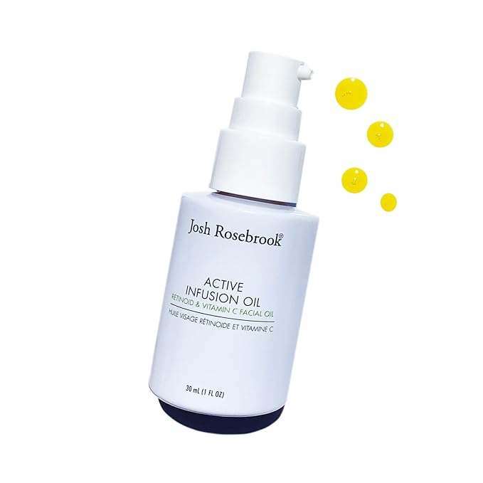 Josh Rosebrook - Active Infusion Oil Retinoid & Vitamin C Facial Serum Improves Skin Texture & Tone, Reduces Fine Lines, Increases Radiance - 30mL - 1 Oz