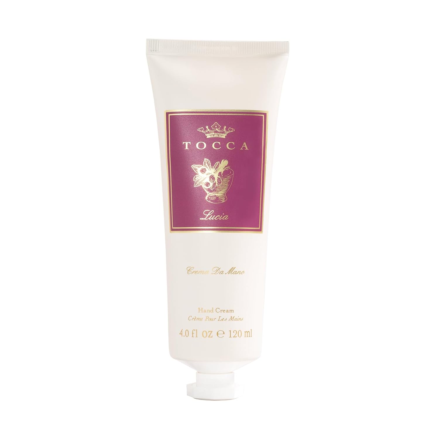 Tocca Crema de Mano Luxe, Stella Hand Cream, 4 oz - Blood Orange, Freesia, Spicy Lily - Moisturizing, Quick Absorbing