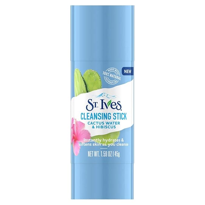 St. Ives Cleansing Stick, Cactus Water & Hibiscus, 1.59 Ounce (Pack of 2)