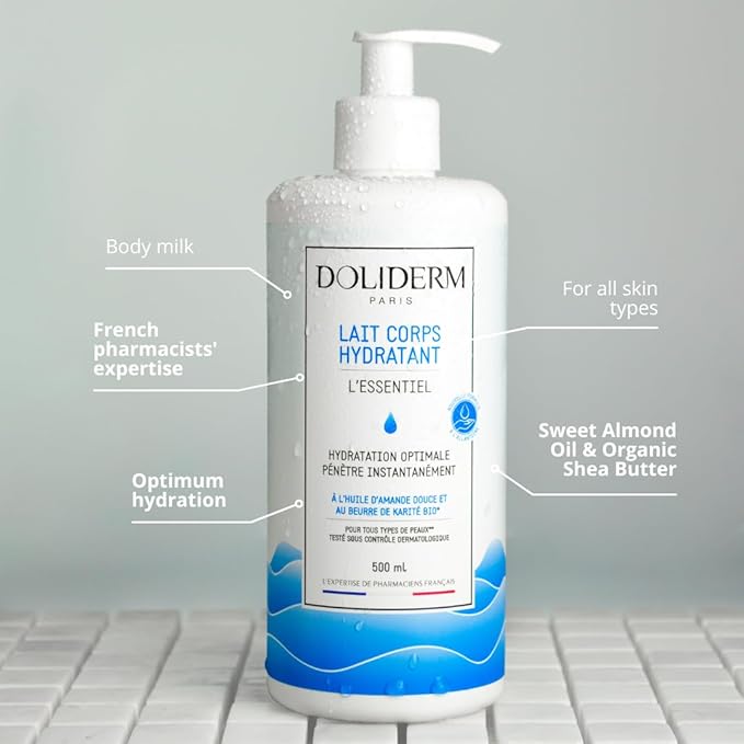 Hydrating Body Milk with Organic Shea Butter, Organic Sweet Almond Oil, and Allantoin – 500ml