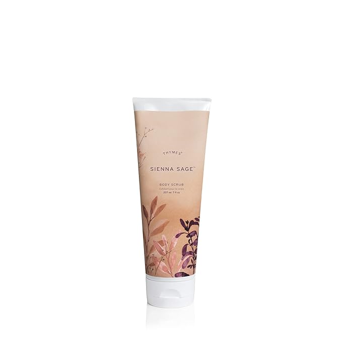 Thymes Sienna Sage Body Scrub - Moisturizing and Exfoliating Body Scrub for Skin Care Routine (7 Fl Oz)