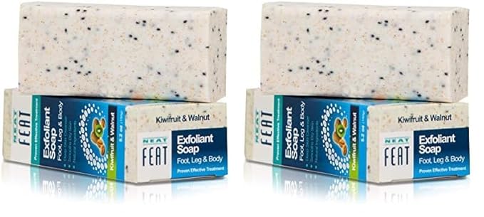Kiwifruit and Walnut Foot Scrub Soap, 5.2 Fl. oz. (Pack of 2)