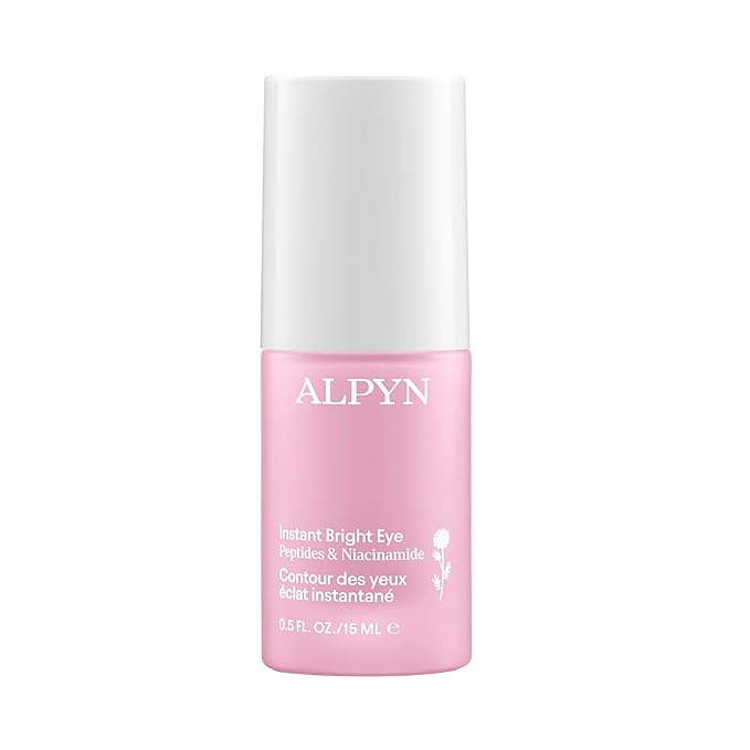 Alpyn Instant Bright Eye with Peptides & Niacinamide | Brightens Dark Circles, Visibly Firms & Softens Fine Lines | 0.5 Fl Oz / 15 ml