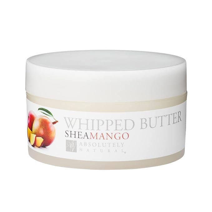 Shea Mango Whipped Body Butter 5oz with Nourishing Shea Butter and Coconut Oil Paraben Free Vegan Made in USA