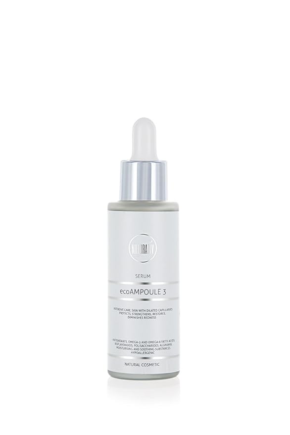 EcoAmpoule3 Serum | Capillated Skin | Relieves Redness, Protect, Strengthen, Brightens Skin| Hyaluronic Acid, Argan Oil, Rose Water| 30ml