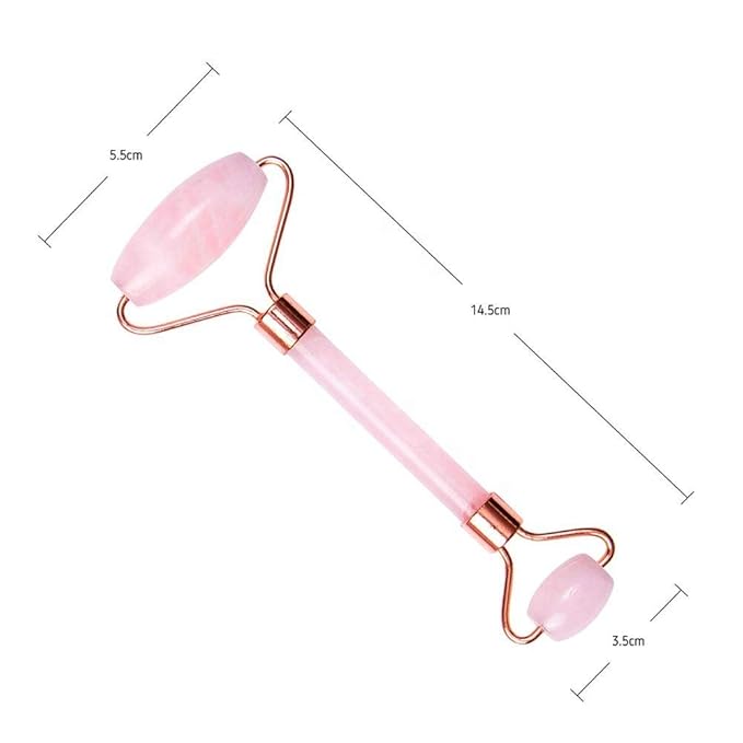 Jade Roller for Face –Rose Quartz Face Roller and Gua Sha Set for Skincare,Und #11
