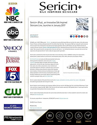 Sericin Plus Deluxe Facial Cleanser - Gentle Cleanser Removes Impurities, Toxins, Dirt, and Excess Oil with Anti-ageing Silk Enriched Protein that Nourishes, Hydrates, Moisturizes Skin SN3 (3.4 oz)