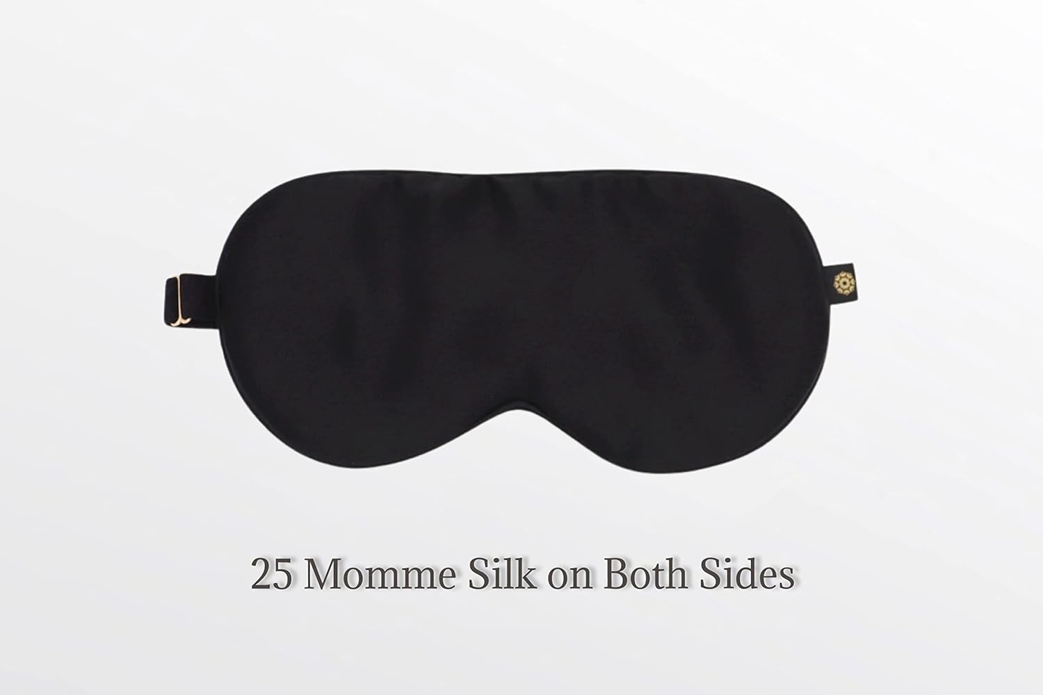 Premium 25 Momme Mulberry Silk Eye Mask for Sleeping (Midnight)