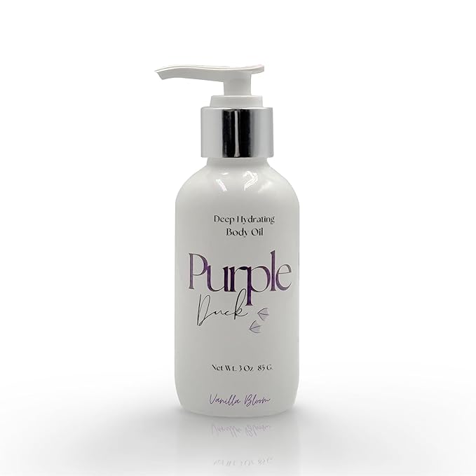 Hydrating Body Oil for Women | Lightweight All-Natural Moisturizing Oil | Fast-Absorbing Moisturizer | Scented Body Oil for Women - Vanilla Bloom 3 Oz