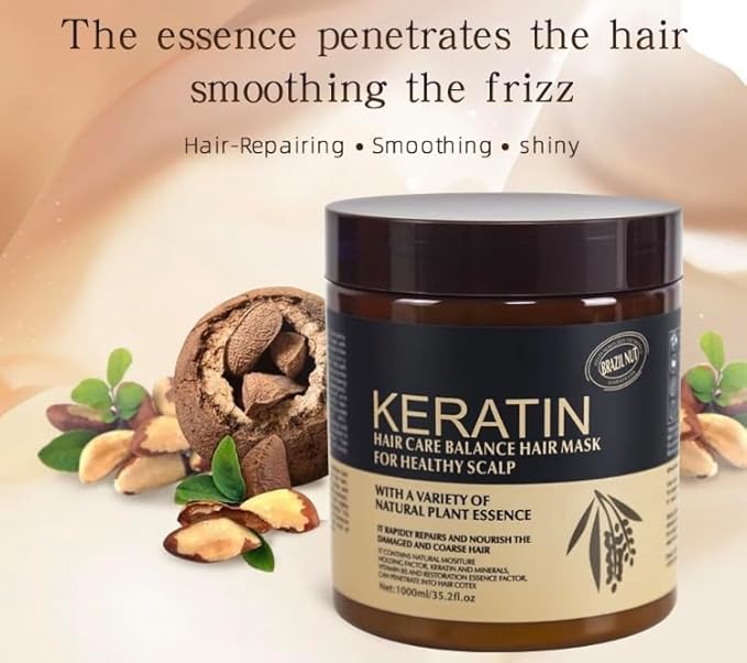 BY SKYMIKU Hair Treatment Deep Repair Conditioning Argan Oil Collagen Hair Mask Essence for Dry Damaged Hair Treatment and Mask, for Dry & Damaged (1000 ml)