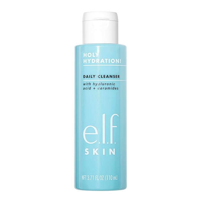 e.l.f. SKIN Holy Hydration! Daily Cleanser, Face Cleanser For Washing Away Excess Oil, Impurities & Makeup, Made With Hyaluronic Acid, Vegan & Cruelty-Free