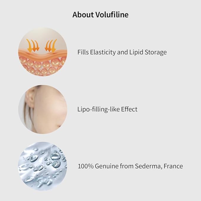 Volufiline Serum 0.5 fl. oz. / 15 ml/Volufiline Oil for face, breast, butt, Skin Elasticity, 100% Genuine, France Sederma, Cosmetic Ingredient booster korean volifiline glass bottle