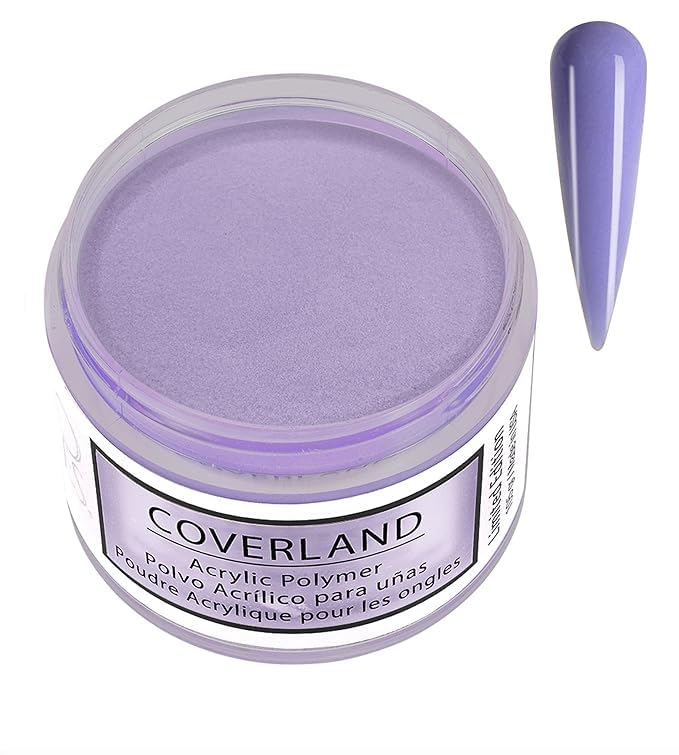 Tones Coverland Acrylic Nail Powder "Purple Spring" - Limited Edition Acrylic Powder for Nail Design, Sculpting, and Masking Nail Bed Imperfections - Professional Acrylic Nail Supplies - (1.5 Oz)