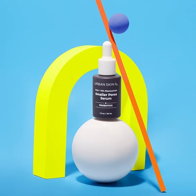 Urban Skin Rx®, PHA + 10% Niacinamide Smaller Pores Serum, Tightens Pores for Clear, Brighter & Smoother Skin, Exfoliates, Decongests, and Controls Excess Oil, 1 Fl Oz.