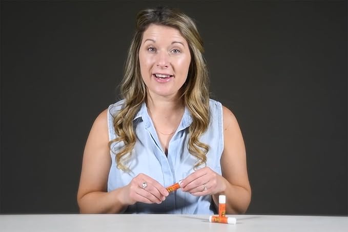 Organic Lip Balm - 70% Jojoba Oil with Beeswax - No Fillers or Additives - Moisturizes Dry Lips - Unflavored, Gluten-Free & Travel-Ready - 2-Pack - 0.15 oz/4.6 gm - Orange Scent