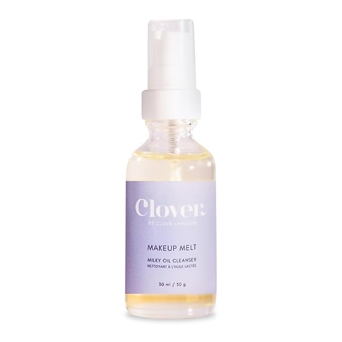 Clover Makeup Melt Milky Cleansing Oil | Gentle Makeup Removal, Skin-Friendly Formula and Residue-Free Rinse | Cruelty-Free & Vegan Face Oil