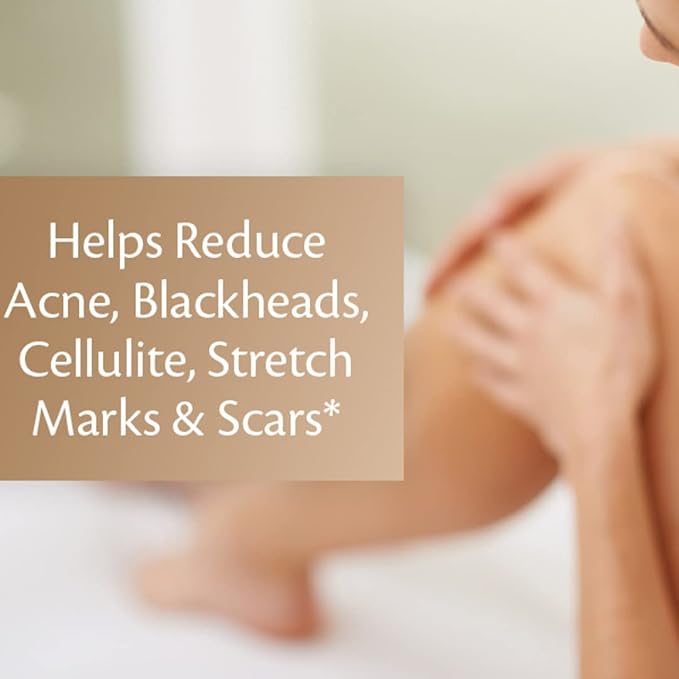 Brown Sugar Scrub Face Foot & Body Exfoliator Infused with Collagen and Stem Cell Exfoliating Salt Body Scrub for Toning Skin Cellulite Skin Care by M3 Naturals